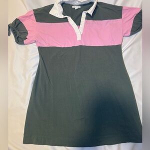 Frer Assembly Pink & Green Polo Dress